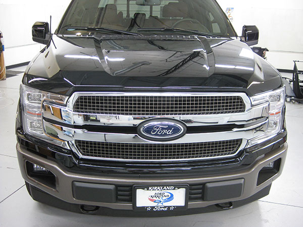 Black car with 3M paint protection in Portland
